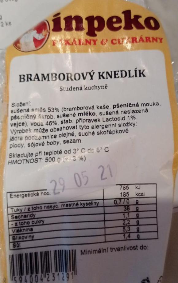 Fotografie - Bramborový knedlík Inpeko