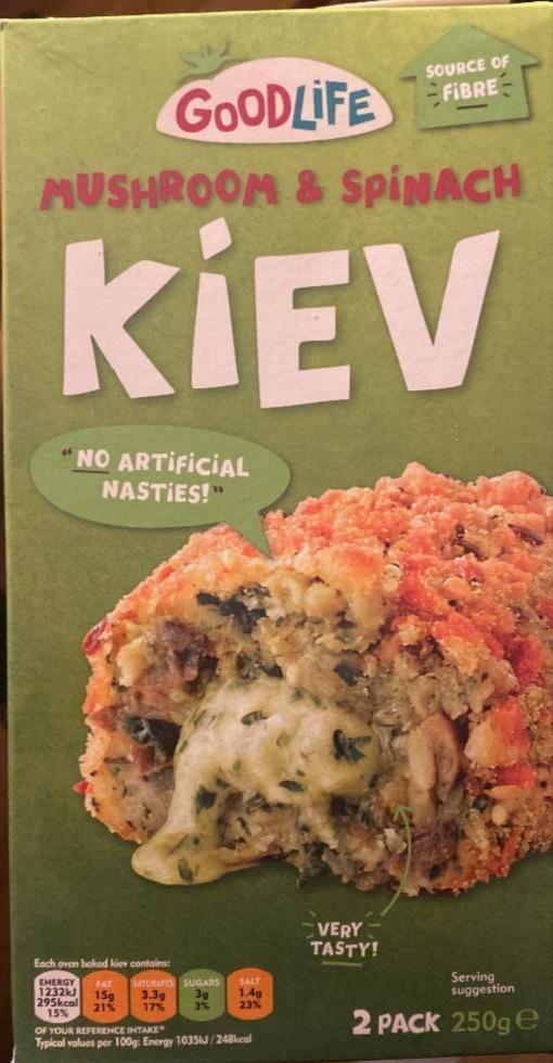 Fotografie - Mushroom & Spinach Kiev Goodlife