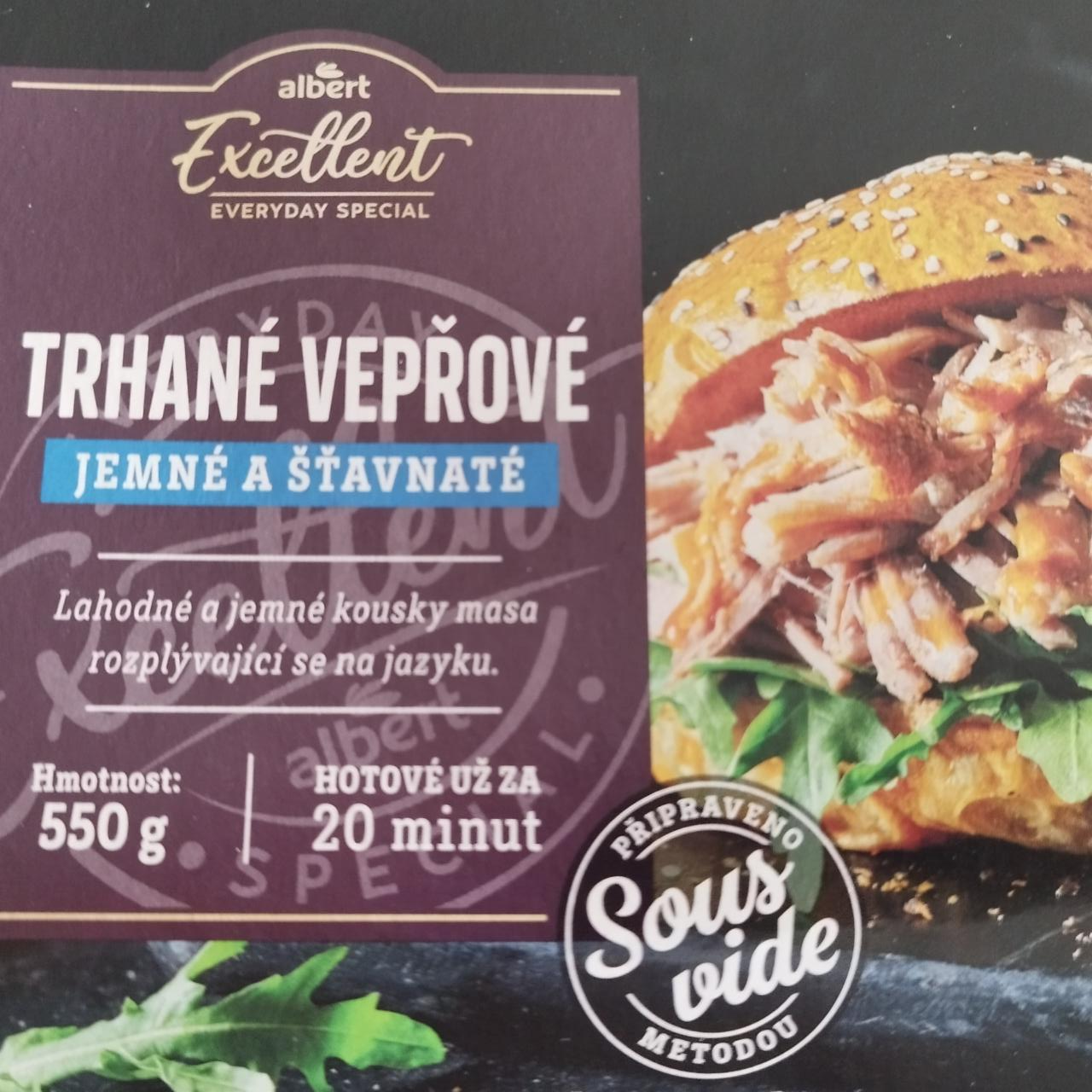 Fotografie - Trhané vepřové Sous Vide Albert Excellent