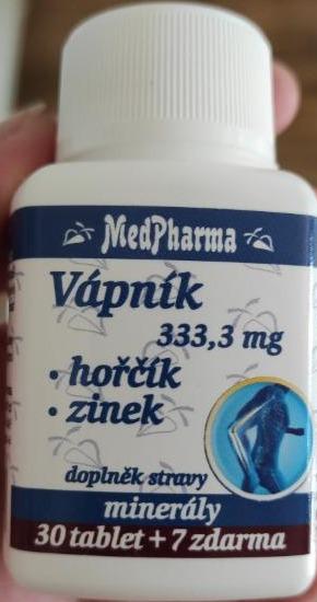 Fotografie - Vápník 333,3mg Hořčík Zinek MedPharma