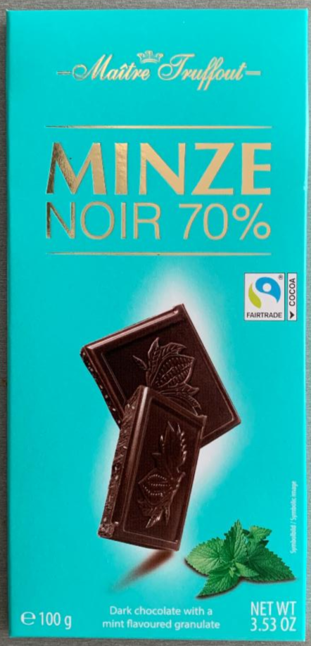 Fotografie - Minze Noir 70% Maître Truffout