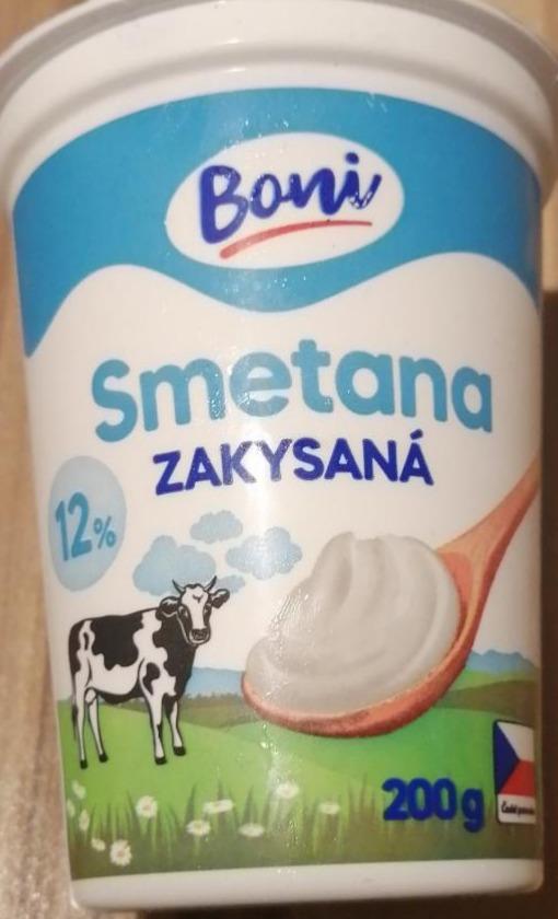 Fotografie - Zakysaná smetana 12 % Boni