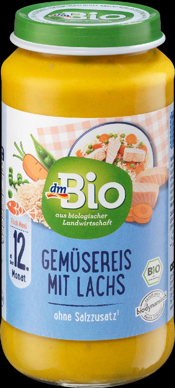 Fotografie - Gemüsereis mit lachs ohne salzzusatz dmBio