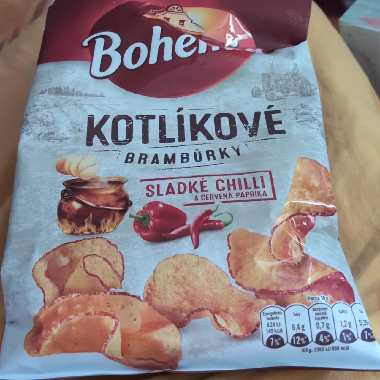 Fotografie - Kotlíkové brambůrky sladké chilli Bohemia