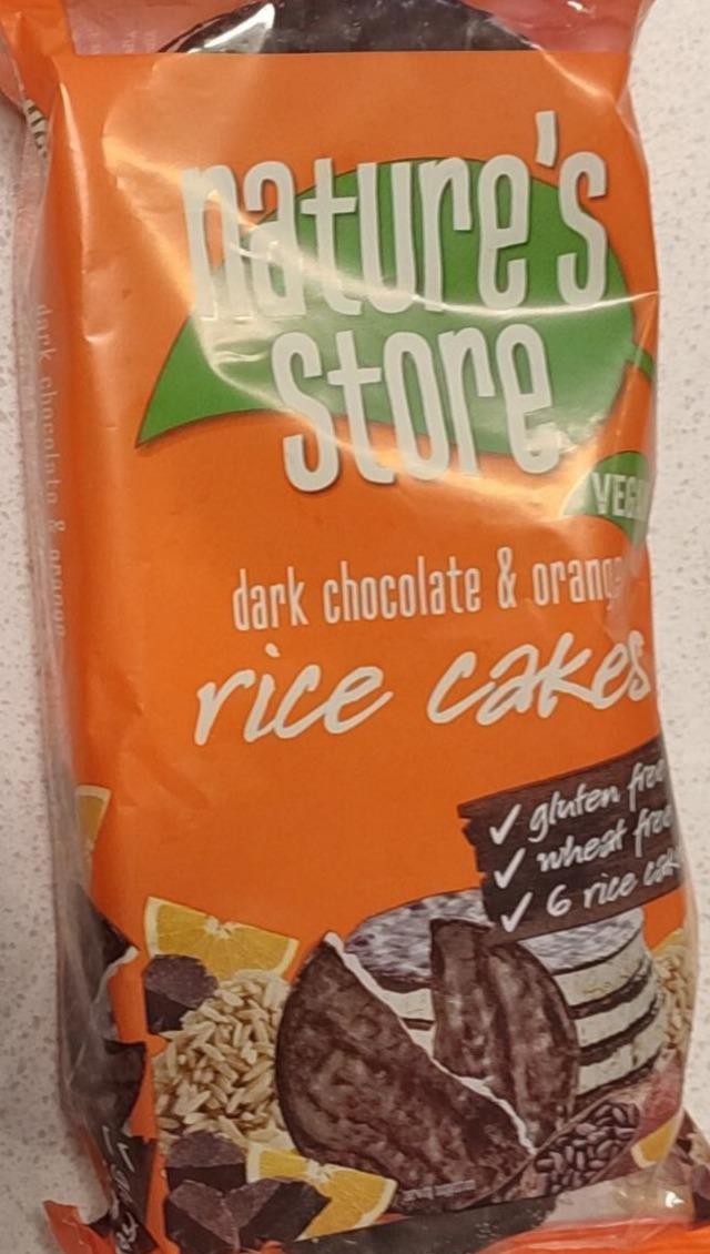 Fotografie - Sark chocolate & orange rice cakes Nature's Store