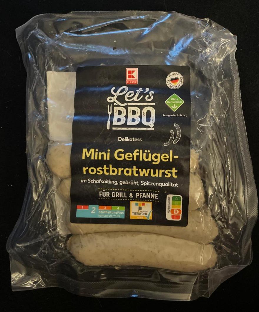 Fotografie - Let's BBQ Mini Geflügé-rostbratwurst K-Classic