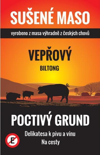 Fotografie - Vepřový biltong originál Poctivý Grund