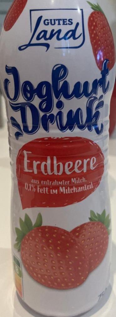 Fotografie - Joghurt drink erdbeere 0,1% Gutes Land