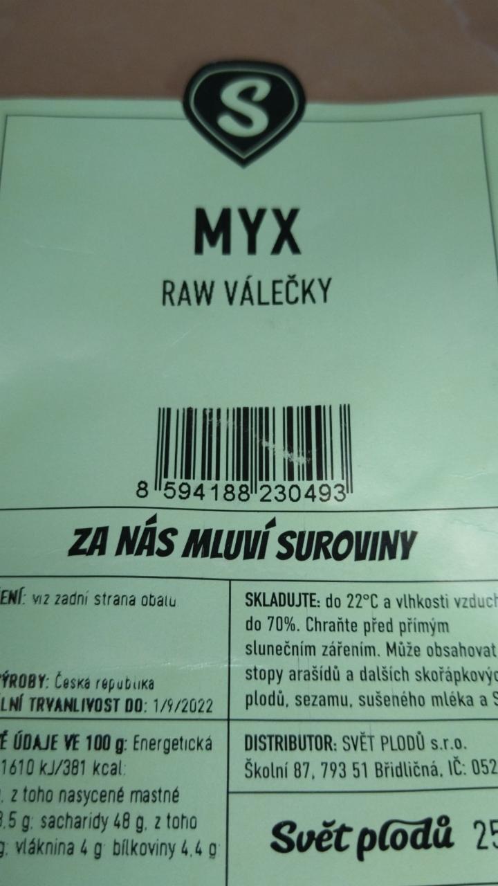 Fotografie - Myx Raw Válečky Svět plodů