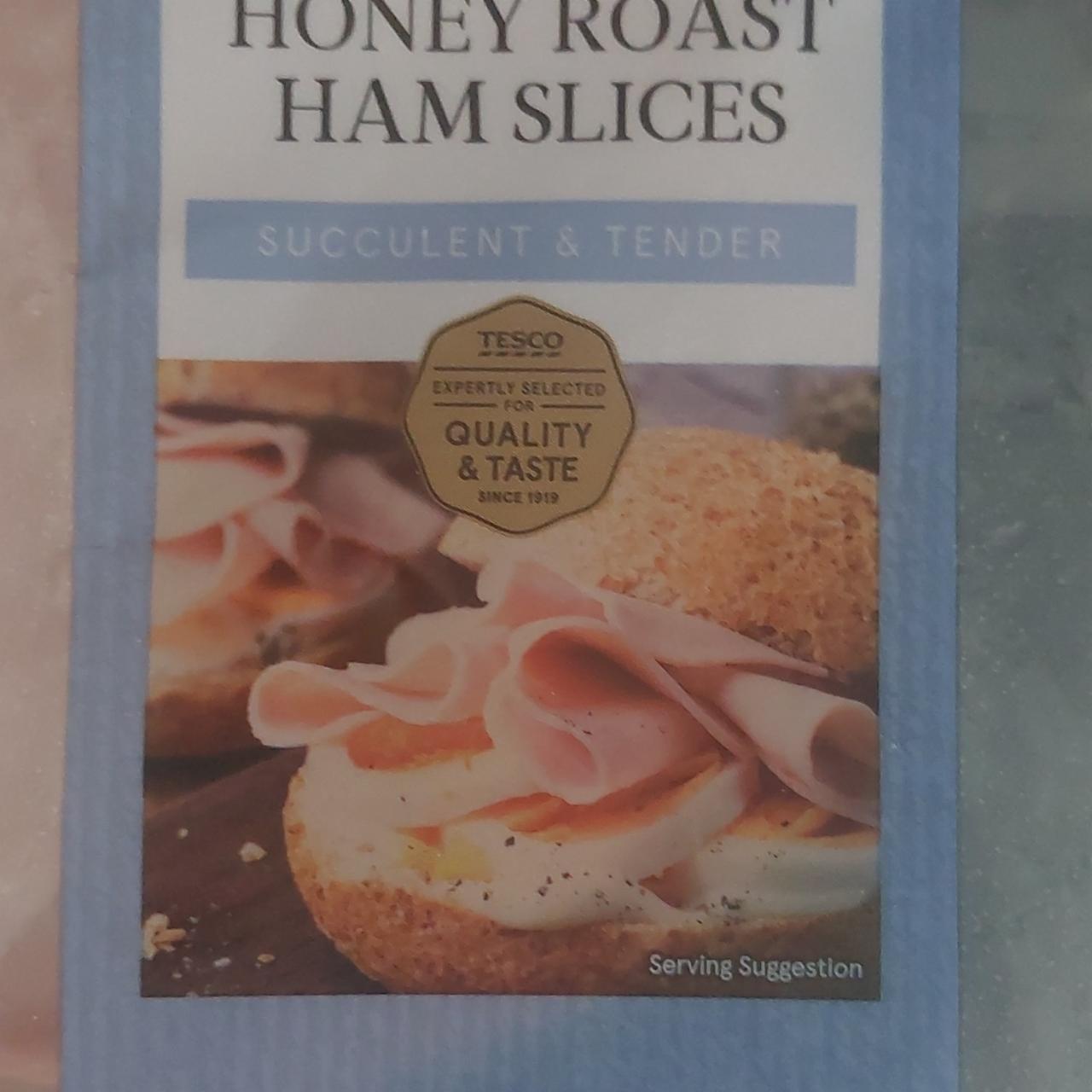 Fotografie - Honey roast ham slices Tesco