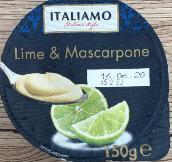 Fotografie - Jogurt Lime & Mascarpone Milbona