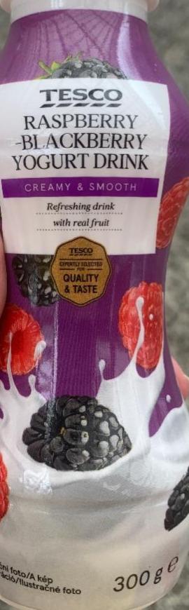 Fotografie - Raspberry blackberry yogurt drink Tesco