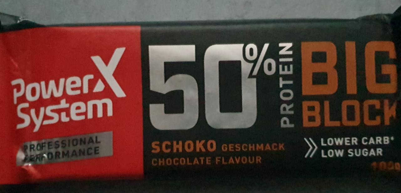 Fotografie - Big Block 50% Protein Schoko Power System