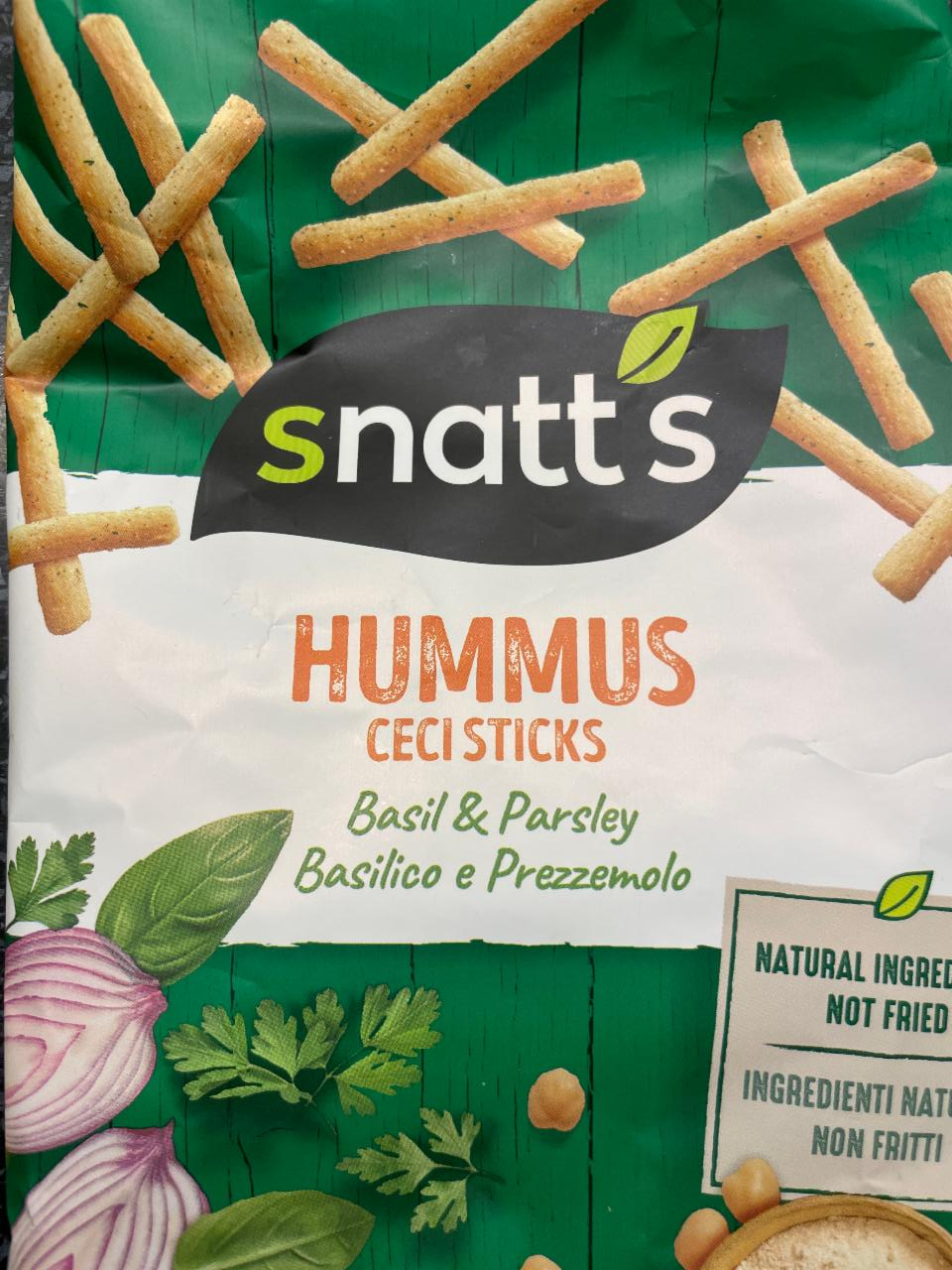 Fotografie - hummus ceci sticks basil&parsley