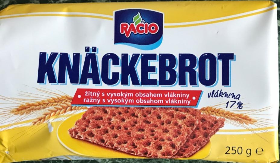 Fotografie - Knäckebrot žitný s vysokým obsahem vlákniny Racio