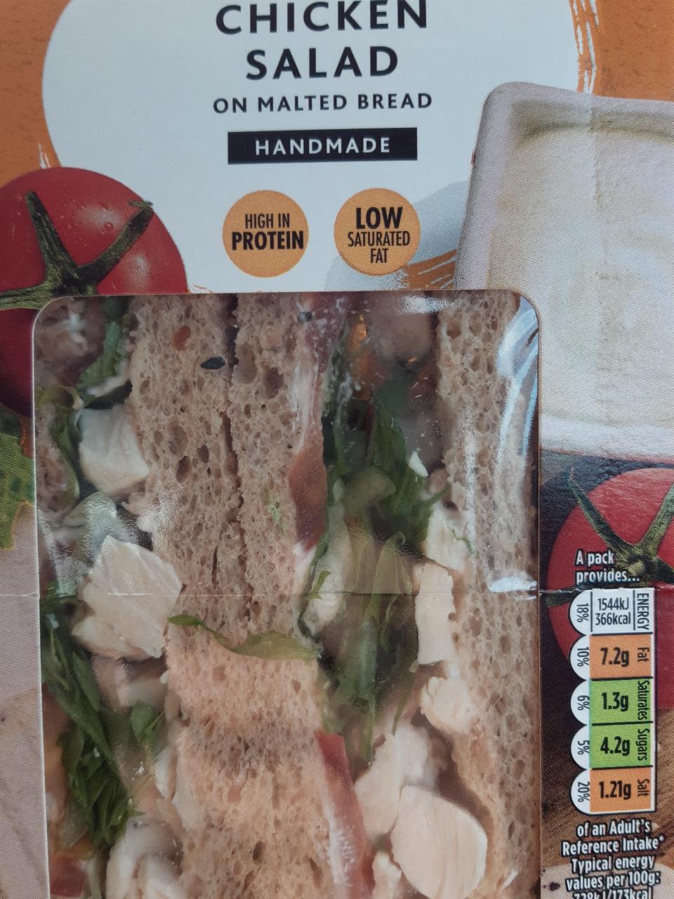 Fotografie - Chicken Salad On Malted Bread Sandwich Morrisons