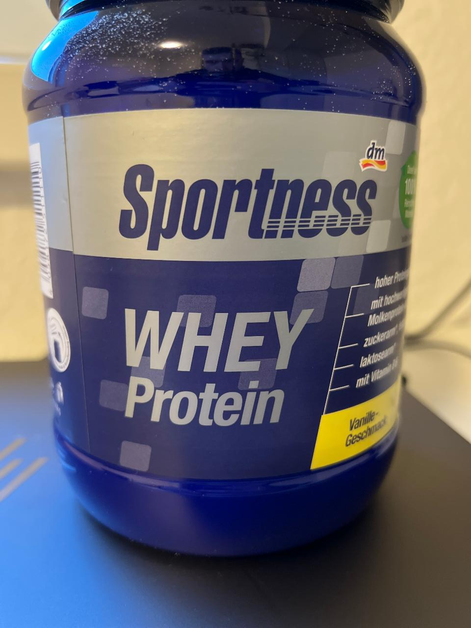 Fotografie - Whey Protein Vanille Geschmack Sportness