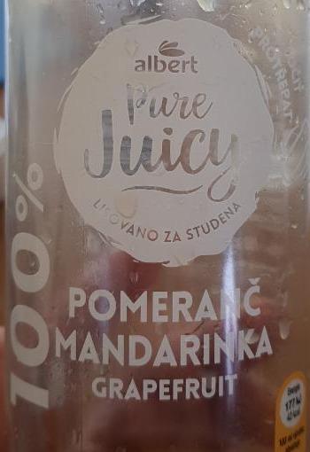 Fotografie - Albert pure juicy pomeranč mandarinka grapefruit