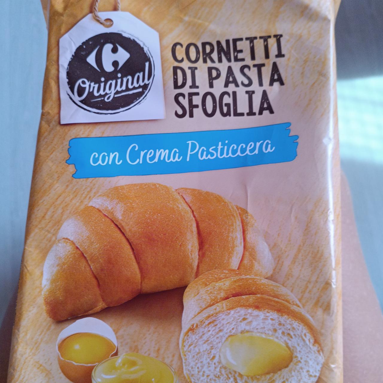 Fotografie - Cornetti di pasta sfoglia con Crema Pasticcera Original