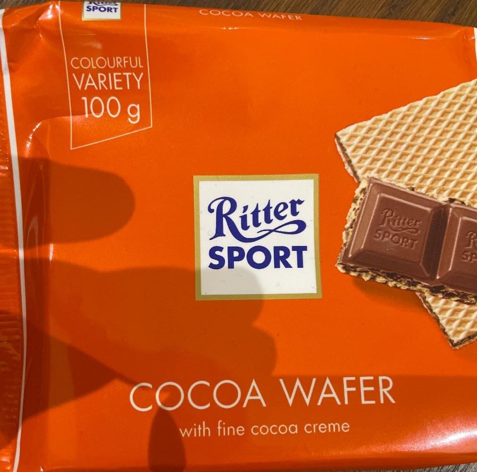 Fotografie - Cocoa Wafer with fine cocoa creme Ritter Sport