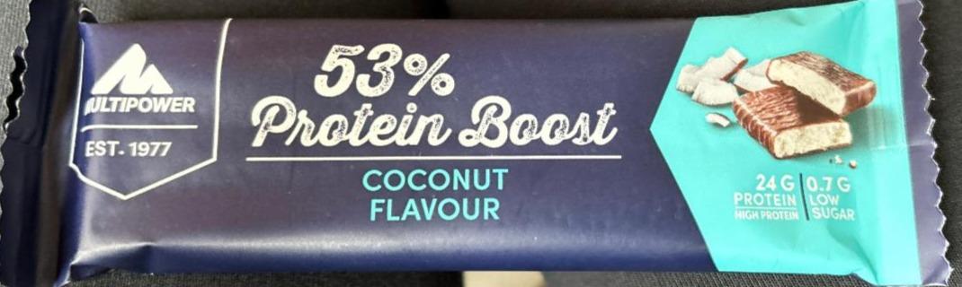 Fotografie - 53% protein boost coconut flavour Multipower