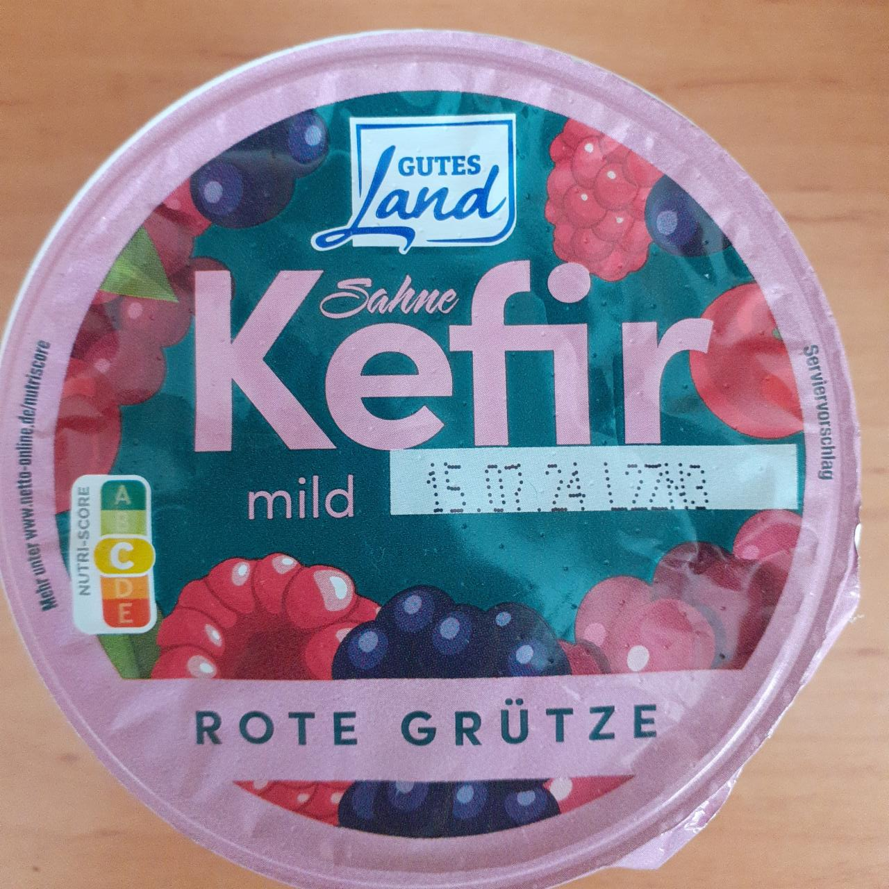 Fotografie - Sahne kefir mild rote grütze Gutes Land