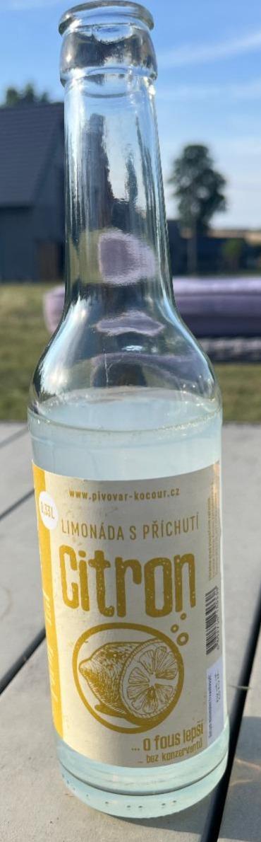 Fotografie - Limonáda s příchutí citron Pivovar Kocour