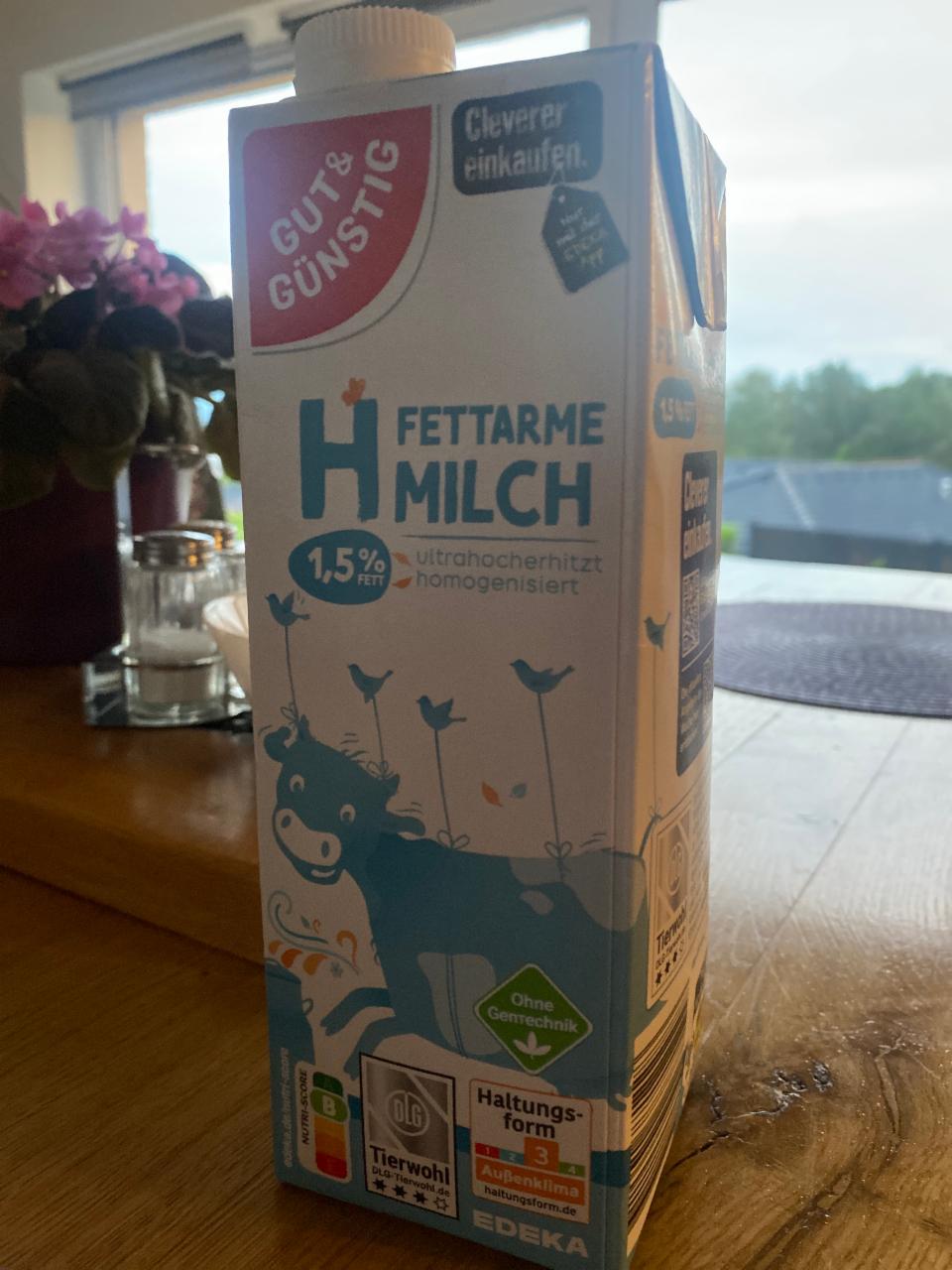 Fotografie - Fettarme H-Milch 1,5% fett Gutes Land