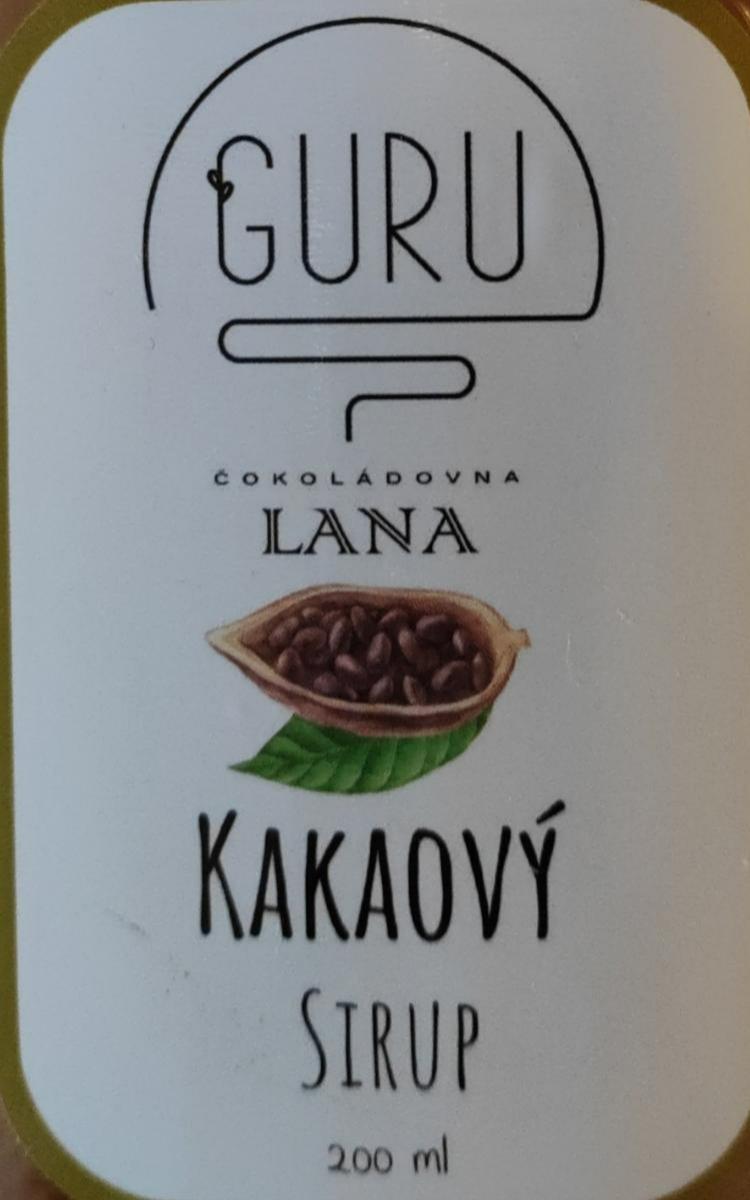 Fotografie - Kakaový sirup Čokoládovna Lana Guru