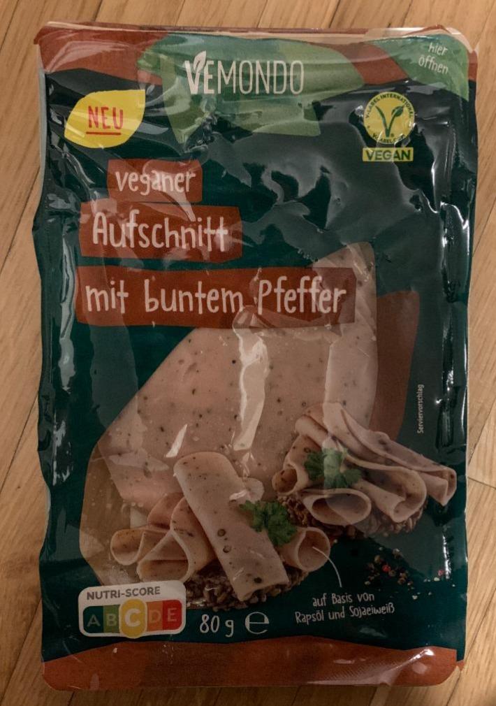 Fotografie - Veganer Aufschnitt mit buntem Pfeffer Vemondo