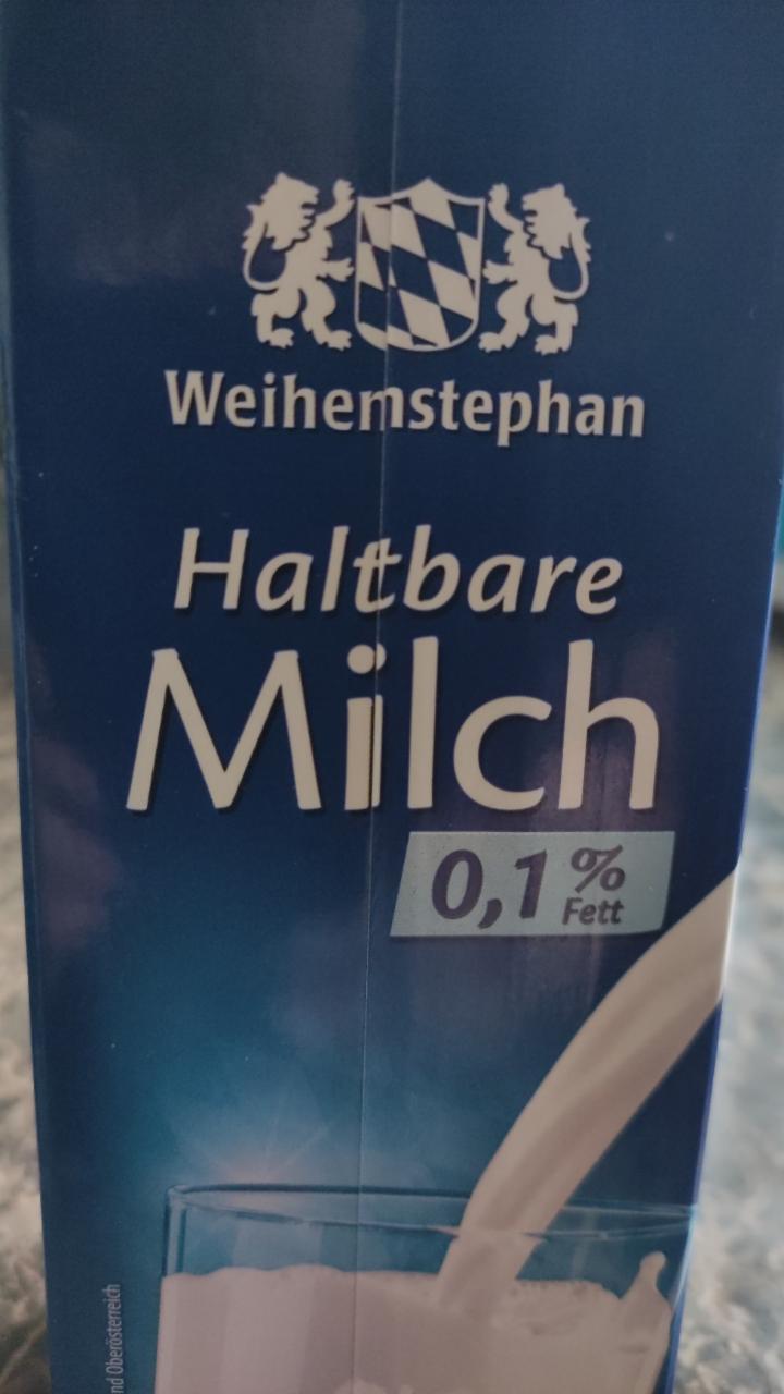 Fotografie - Haltbare Milch 0,1% Fett Weihenstephan