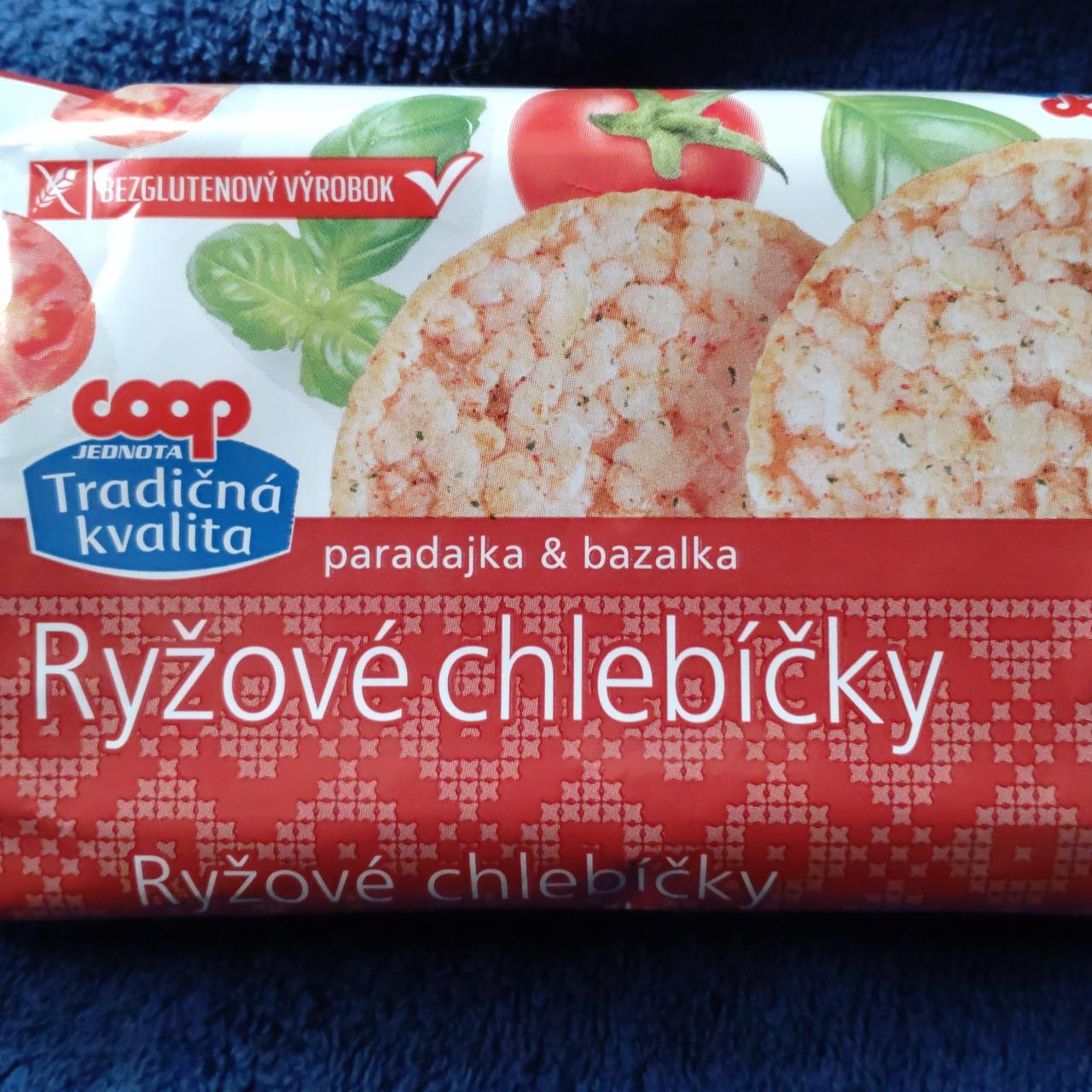 Fotografie - Ryžové chlebíčky paradajka & bazalka Coop