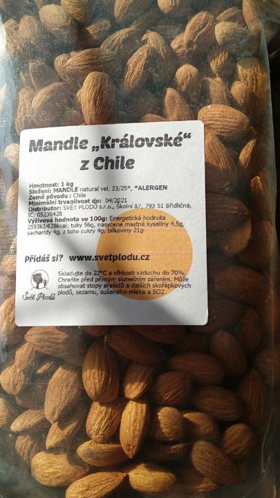 Fotografie - Mandle ,, Královské' z Chile Svět plodů