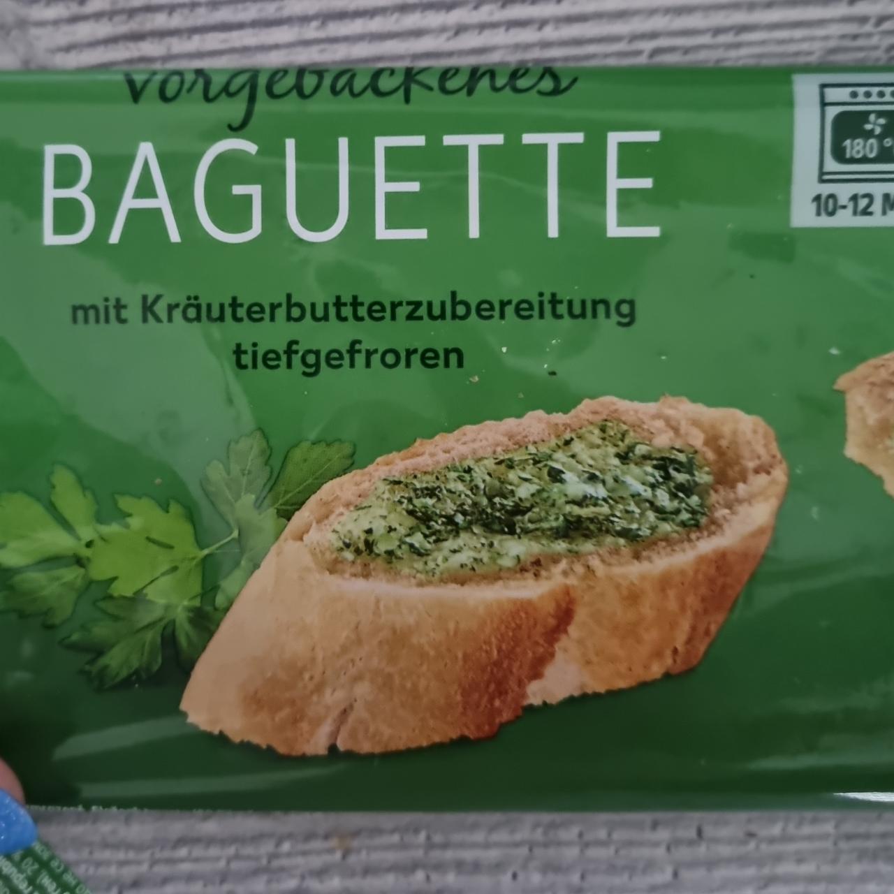 Fotografie - Vorgebackenes Baguette mit Kräuterbutterzubereitung K-Classic