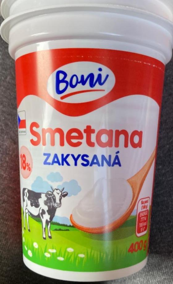 Fotografie - Smetana zakysaná 18% Boni