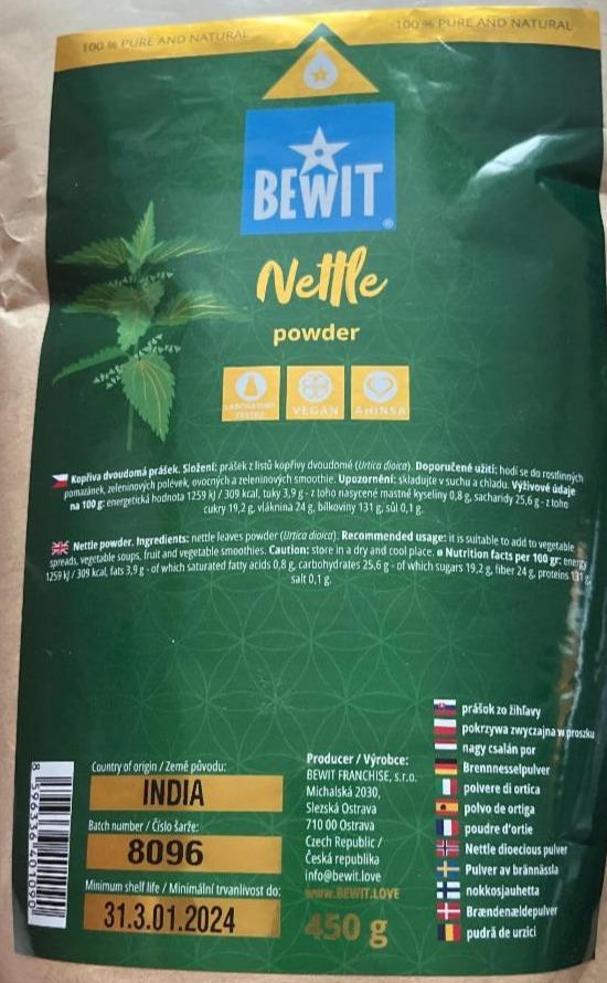 Fotografie - Nettle powder Bewit