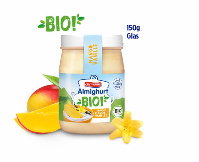 Fotografie - Almighurt Bio! Sonnige Mango Vanille Ehrmann