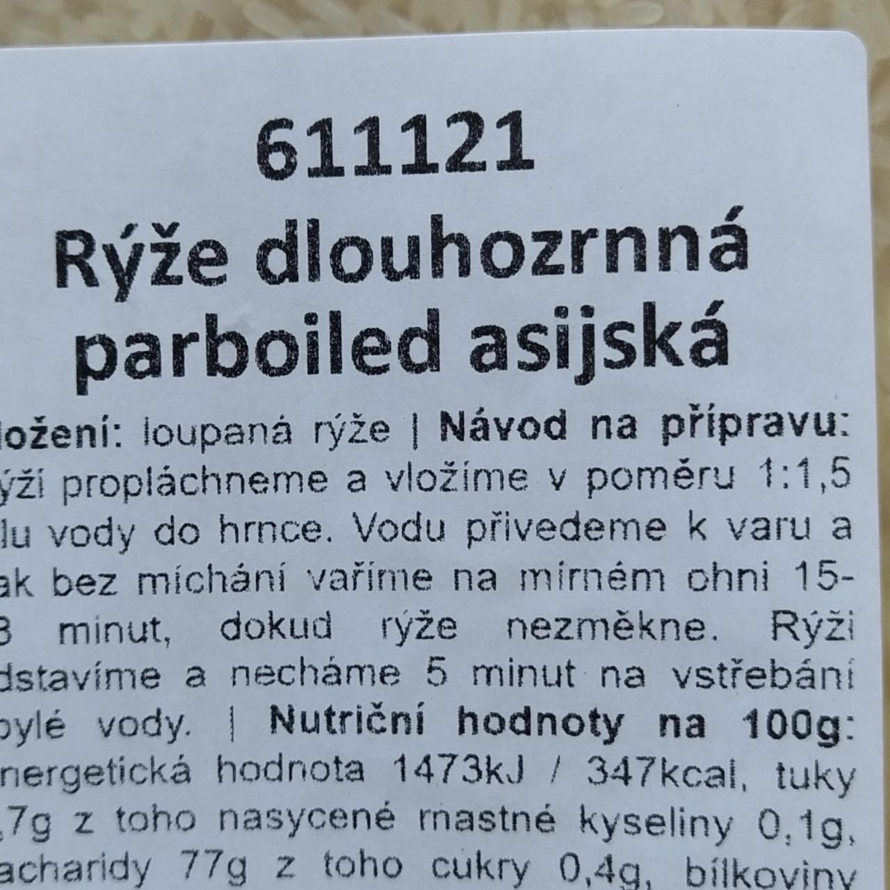 Fotografie - Rýže dlouhozrnná parboiled asijská Bidfood