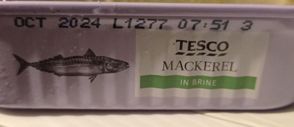 Fotografie - Mackerel Fillets In Brine Tesco