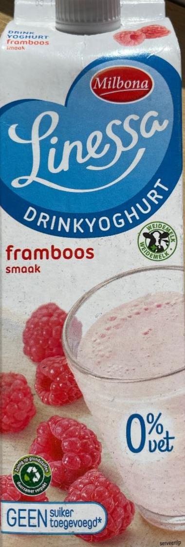 Fotografie - Linessa Drinkyoghurt Framboos MIlbona