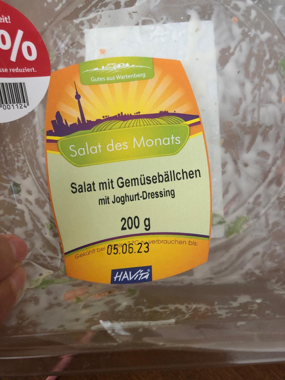 Fotografie - Salat mit Gemüsebällchen Havíta