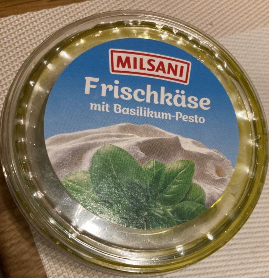 Fotografie - Frischkäse mit Basilikum-Pesto Milsani