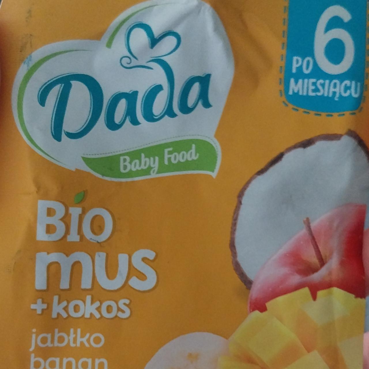 Fotografie - Bio mus + kokos jabłko banan mango Dada