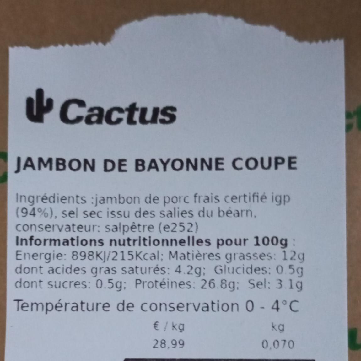 Fotografie - Jambon de Bayonne Cactus