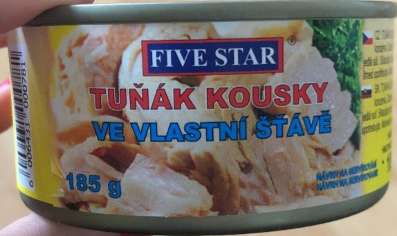 Fotografie - Tuňák kousky ve vlastní šťávě FiveStar