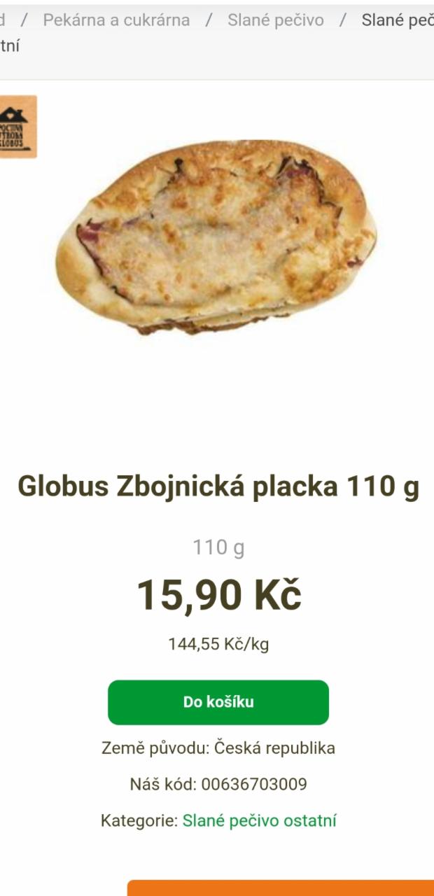 Fotografie - Zbojnická placka Globus