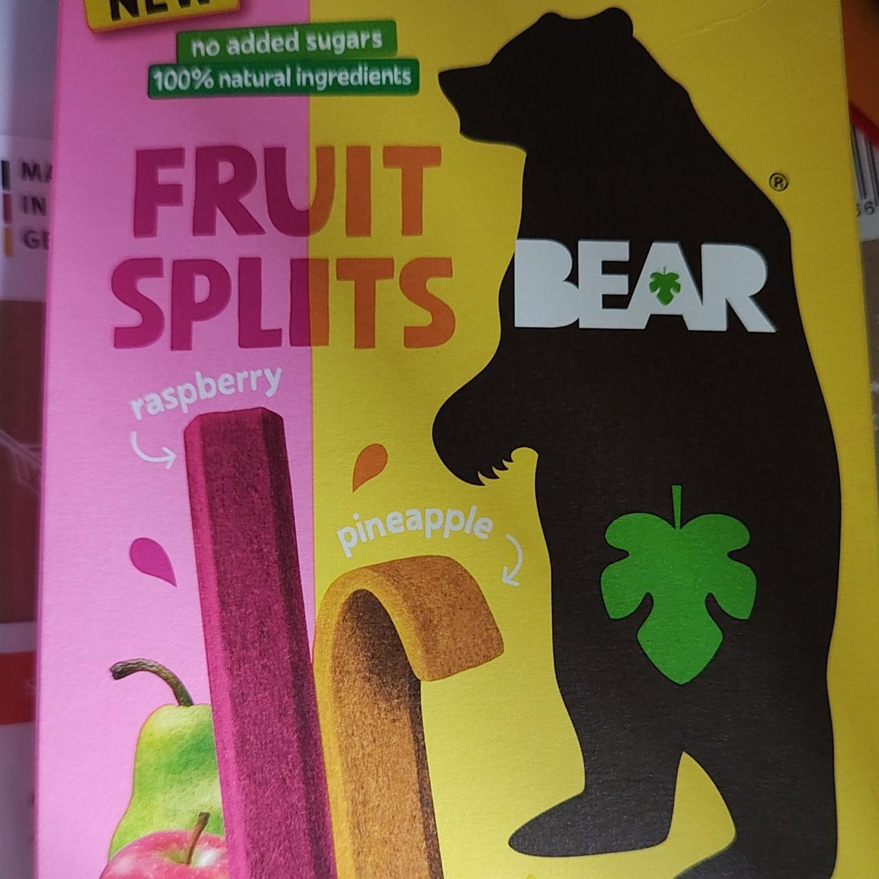 Fotografie - Fruit splits raspberry pineapple Bear