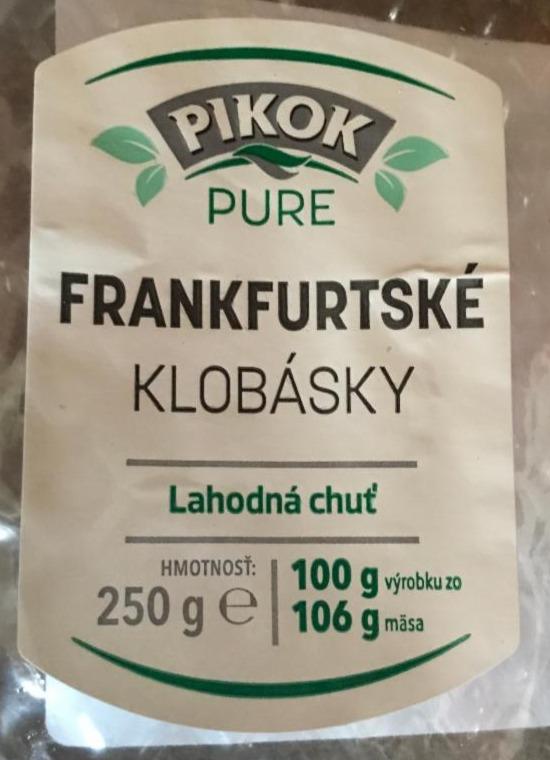 Fotografie - Frankfurtské klobásky Pikok pure