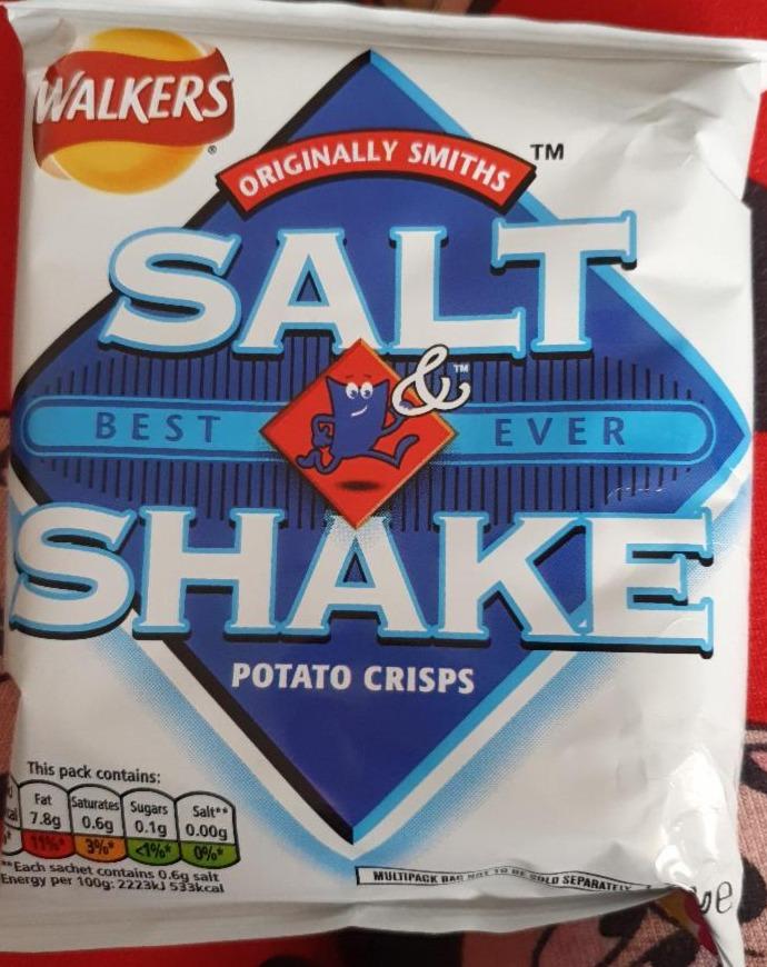 Fotografie - Salt & Shake Potato Crisps Walkers