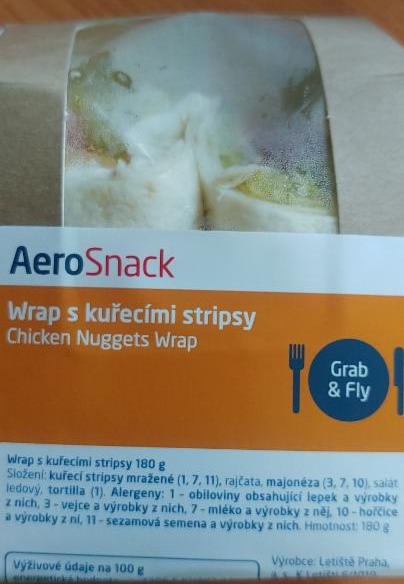 Fotografie - Wrap s kuřecími stripsy Aerosnack